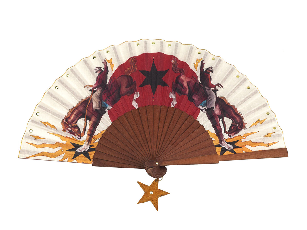 Rodeo Riders Hand-Fan
