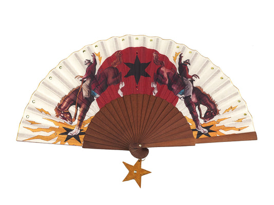 Rodeo Riders Hand-Fan