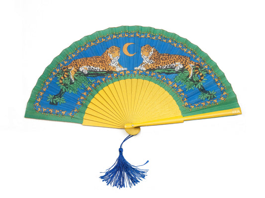 Lazy Leopards Hand-Fan