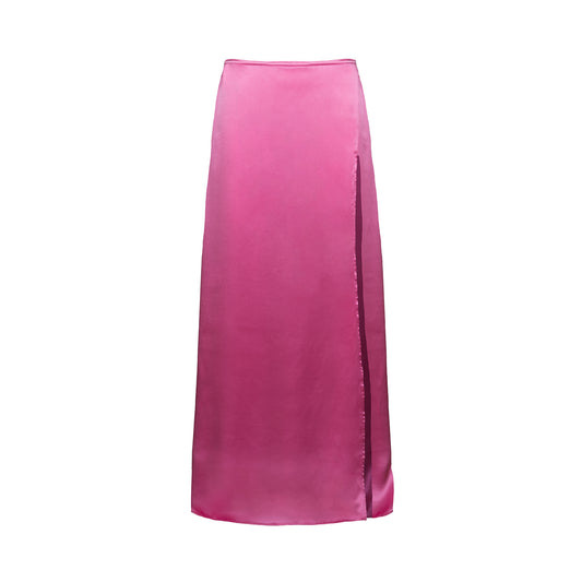 JADE SILK SKIRT – FUCHSIA