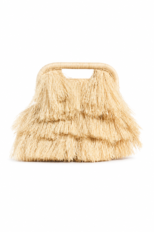 The Flamands Fringe Tote - Natural